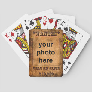 Baralho Cartões de jogo Wanted