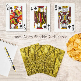 Baralho Cartões de Pinochle em lata