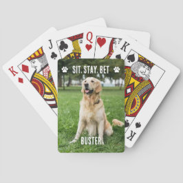 Baralho Cartões de Poker de Fotografia de Cães Personaliza