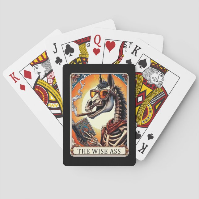 Baralho Cartões de Poker do Skeleton Tarot (Verso)