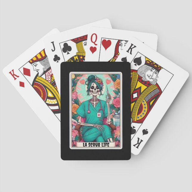 Baralho Cartões De Poker La Scrub Life Tarot (Verso)