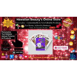 Baralho Cartões de Repostagem de Flush Real - Fundo Roxo