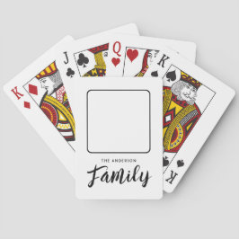 Baralho Cartões de Reprodução Clássicos Brancos de Fotogra