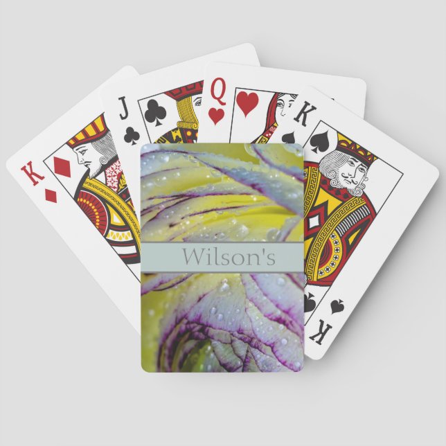 Baralho Cartões de Reprodução Clássicos de rosa e Chuva (Verso)