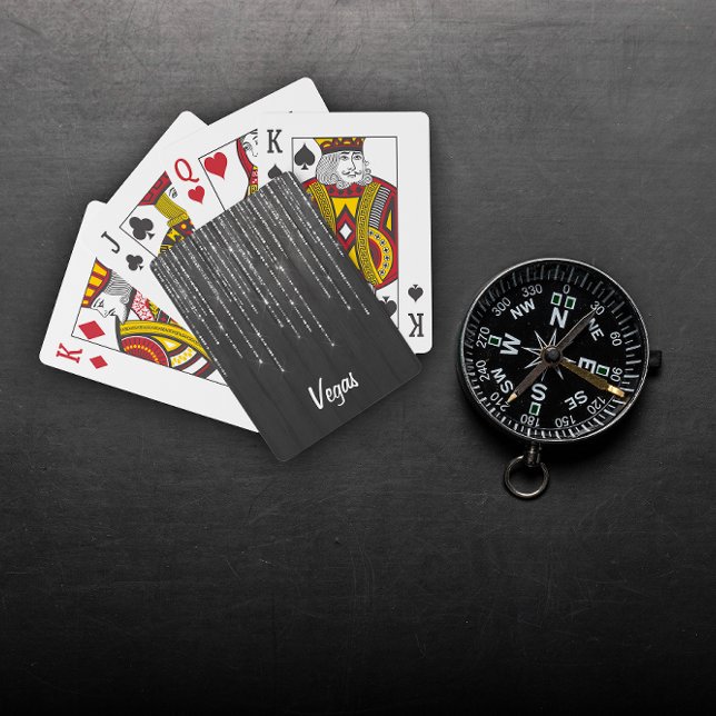Baralho Cartões de Reprodução Clássicos Pretos-Brilhantes  (Personalized Black Shiny Classic Playing Cards)