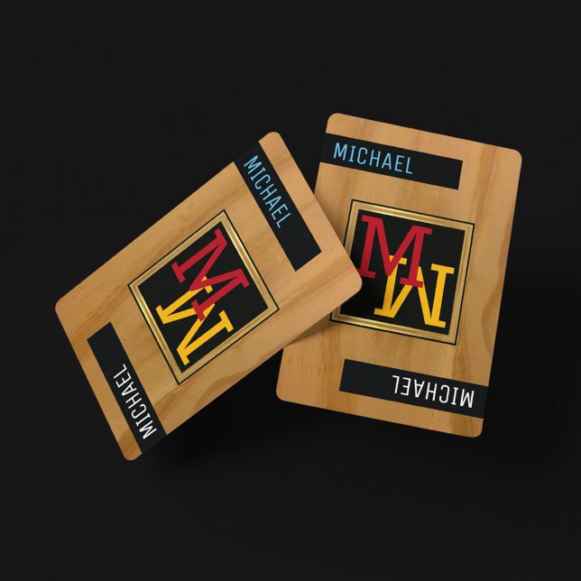 Baralho Cartões de Reprodução criados/Monograma (nome + in (play the game...)