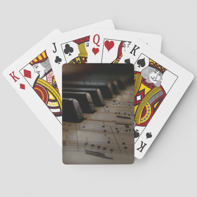 Baralho Cartões de Reprodução de Bicicletas de Piano de Mú (Verso)