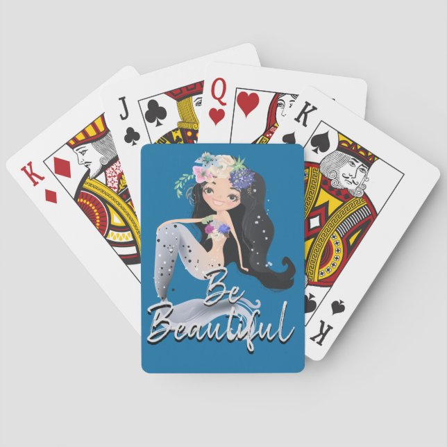 Baralho Cartões de Reprodução de Bicicletas Sereia (Verso)