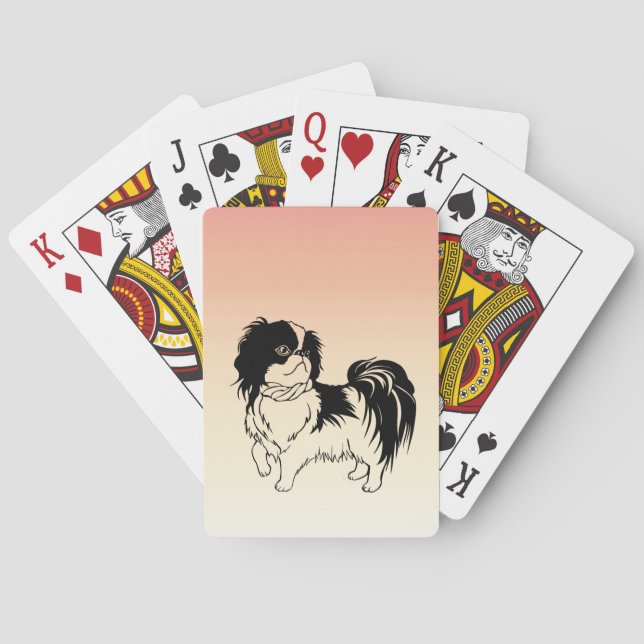 Baralho Cartões de Reprodução de Cachorros Pretos e Branco (Verso)