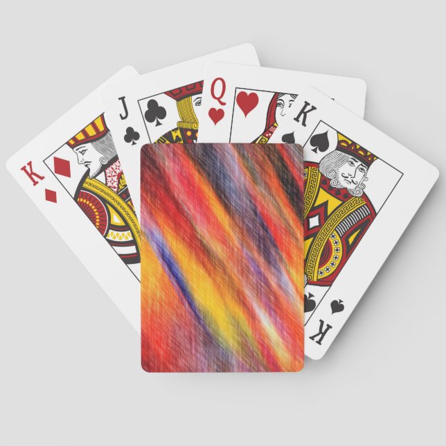 Baralho Cartões de Reprodução de Cor abstrato (Verso)