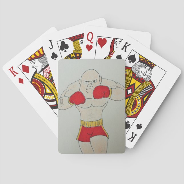 Baralho Cartões de Reprodução de Esquema de Boxer Russos (Verso)