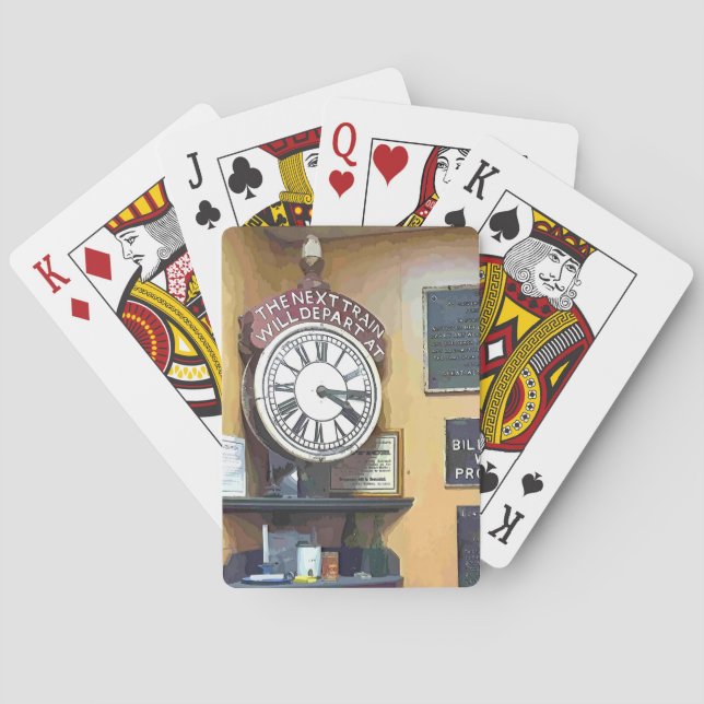 BARALHO CARTÕES DE REPRODUÇÃO DE ESTAÇÕES DE COMBOIO (Verso)