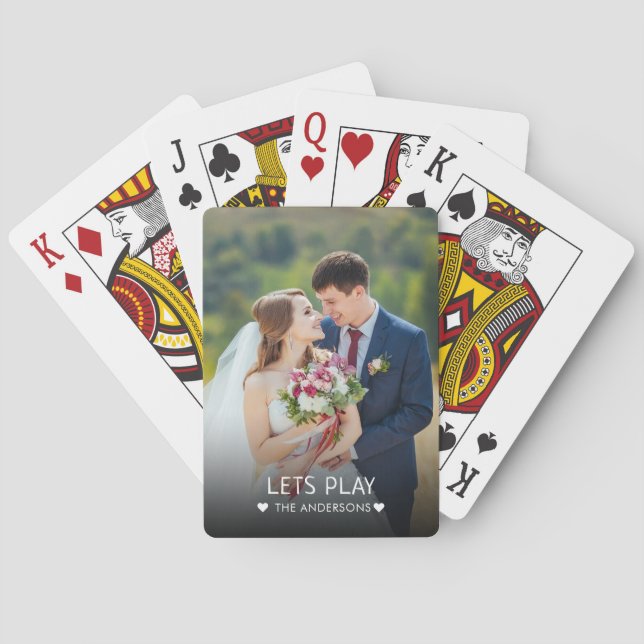 Baralho Cartões De Reprodução De Fotos Da Família (Verso)