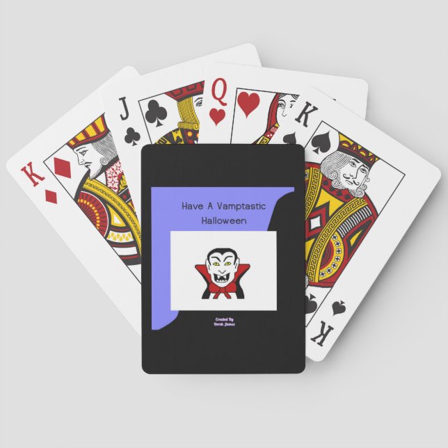 Baralho Cartões de Reprodução de Halloween Vamtastizados (Verso)