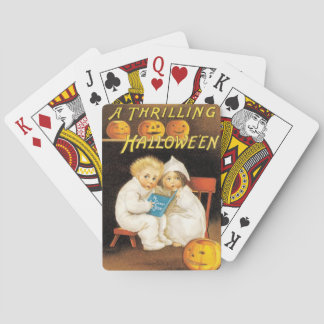 Baralho Cartões de Reprodução de Halloween Vintage