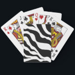 Baralho Cartões de Reprodução de Impressão de Zebra Retroa<br><div class="desc">O design é da arte original.</div>