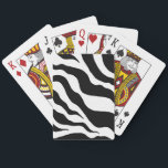 Baralho Cartões de Reprodução de Impressão de Zebra Retroa<br><div class="desc">O design é da arte original.</div>