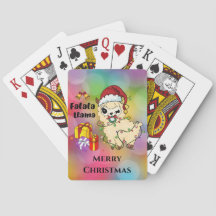 Cartões de Reprodução de Llama de Natal