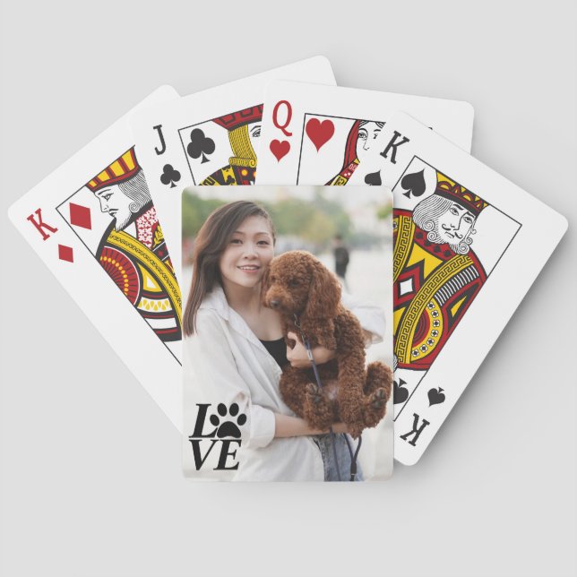 Baralho Cartões de Reprodução de Paves de AMOR Personaliza (Verso)