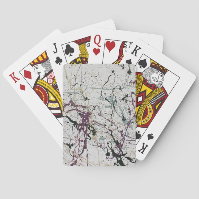 Baralho Cartões de Reprodução de Pintura de Abstrato (Verso)