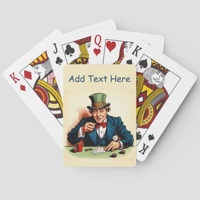 Baralho Cartões de Reprodução de Poker Personalizados (Verso)