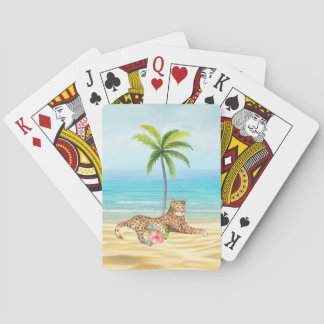 Baralho Cartões de Reprodução de Praia Tropical