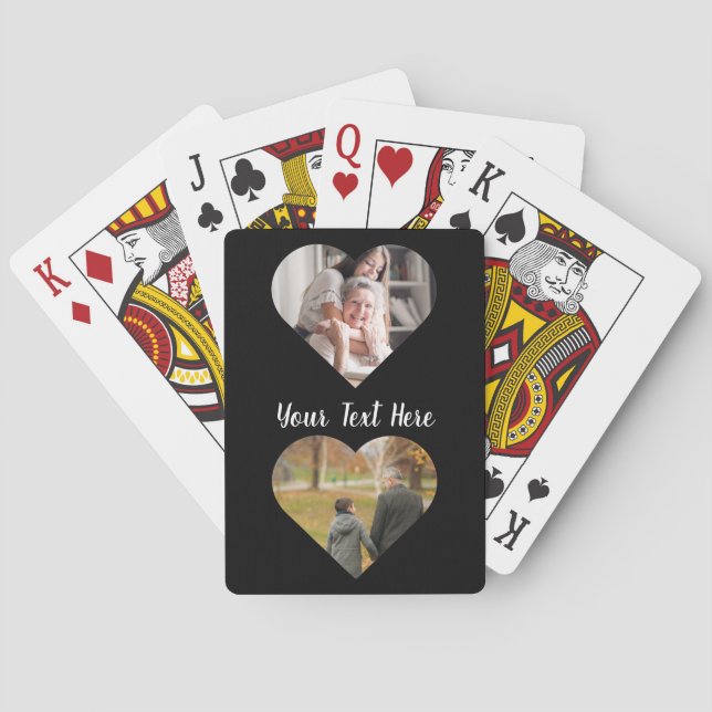 Baralho Cartões de Reprodução de Texto Personalizado Verti (Verso)