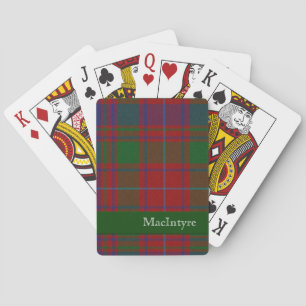 Baralho Cartões de Reprodução de Xadrez de Tartan Vermelho