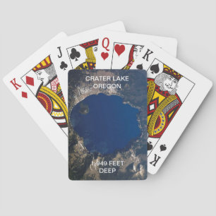 Baralho Cartões De Reprodução Do Lago Crater