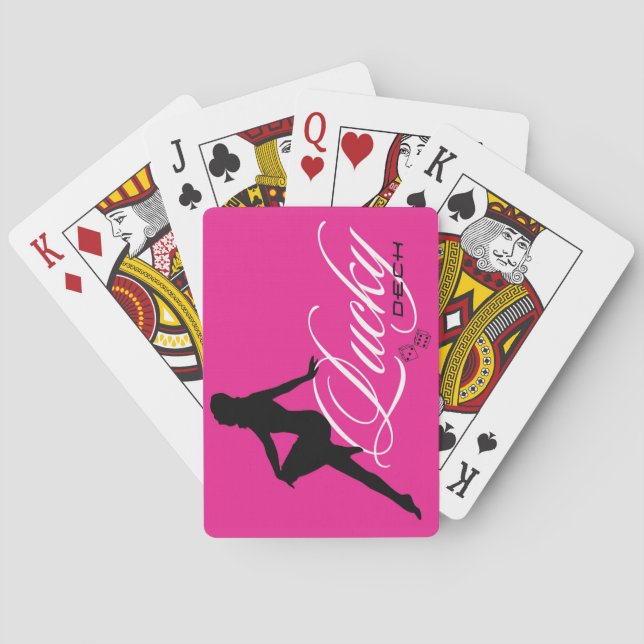 Baralho Cartões de Reprodução em Convés Sortudos (Verso)