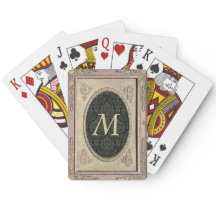 Cartões de Reprodução Monogramados de Frame Estila