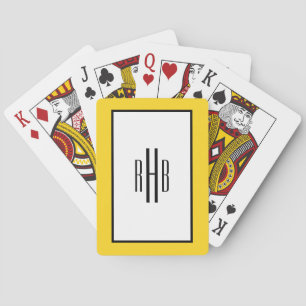 Baralho Cartões de Reprodução Monogramados, Poker Deck par