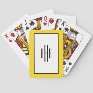 Baralho Cartões de Reprodução Monogramados, Poker Deck par