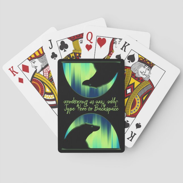 Baralho Cartões de Urso Personalizados (Verso)