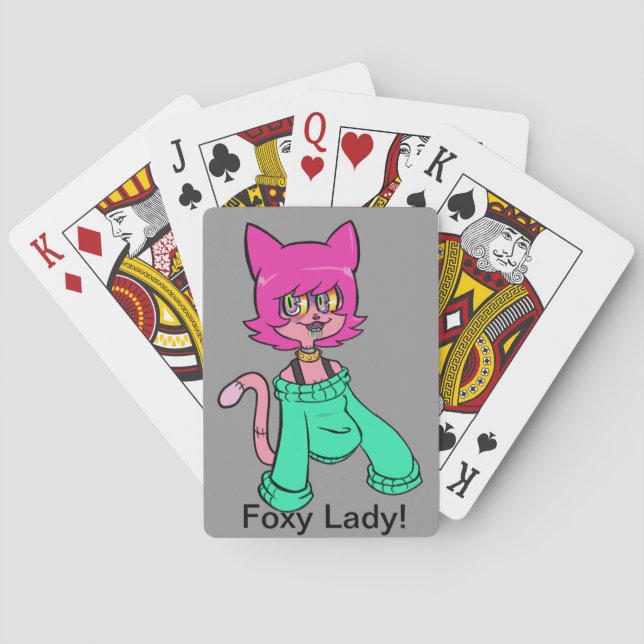 Baralho Cartões Foxy da senhora jogo (Verso)