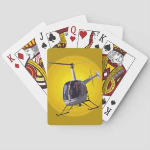 Baralho Cartões Helicópteros Que Voam Cartões De Jogar