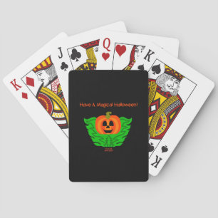 Baralho Cartões Mágicos de Pumpkin de Halloween
