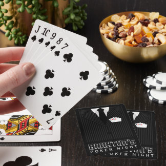Baralho Cartões Noturnos De Povor De Casino Com Encana