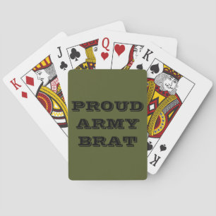 Baralho Cartões Orgulhosos do Exército Brat