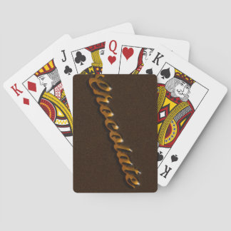 Baralho Cartões para jogar chocolate