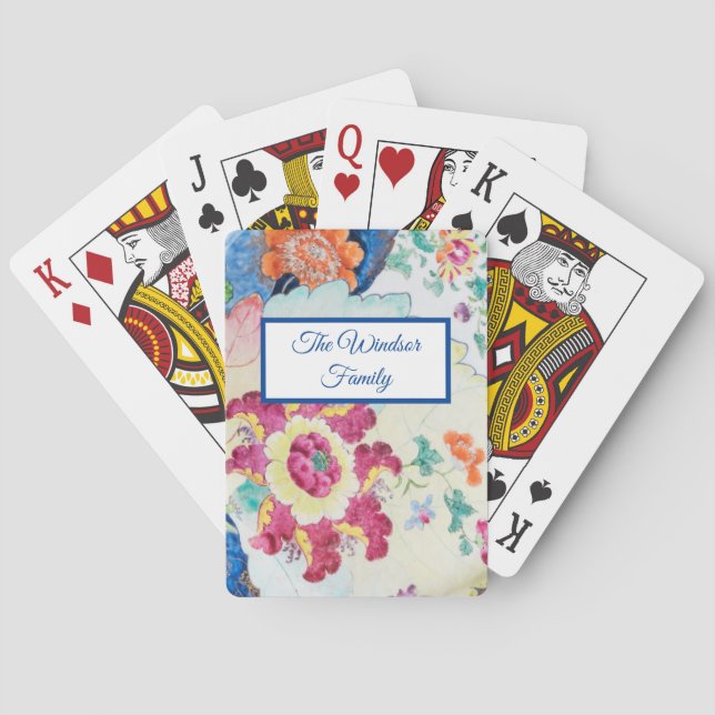 Baralho Cartões para jogar com o rico de folha de folhas (Verso)