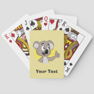 Baralho Cartões personalizados de cartoon de urso Koala