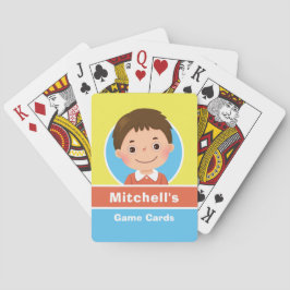 Baralho Cartografia Cabelo castanho-criança