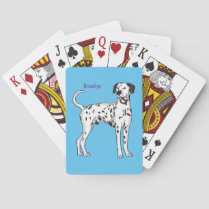 Baralho Cartografia de cão Dalmaciano