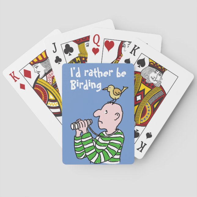 Baralho Cartoon Bird Watcher & Bird (Verso)