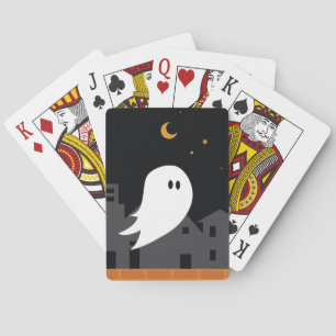 Baralho Cartoon fantasma da cidade de Halloween 