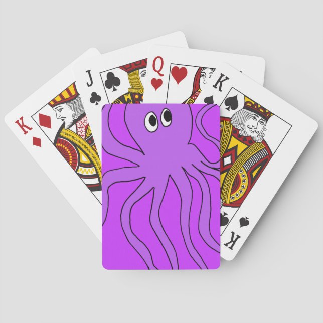 Baralho cartoon poltopus jogar cartas (Verso)