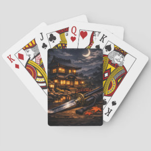 Baralho Casa de Anime & Katana Carta de Poker Japonesa