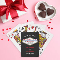 Casados em Las Vegas Black Save the Date