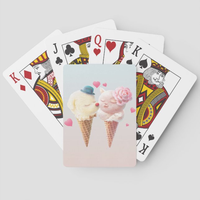 Baralho Casal sorvete - Amor no Primeiro Lick (Verso)